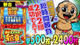 新台【超ギラギラ爺サマー】純増7枚! 完全自力のギラギラアタック! 一撃2400枚もありえるッ!!「イチ押し機種CHECK！」[スロット・パチスロ]