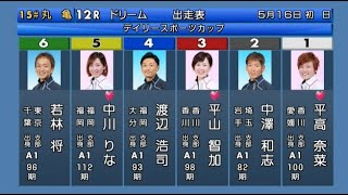 【丸亀競艇ドリーム】①平高奈菜②中澤和志③平山智加④渡辺浩司ら出走