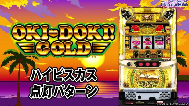 【沖ドキ！GOLD】ハイビスカス点灯パターン【パチンコ】【パチスロ】【新台動画】