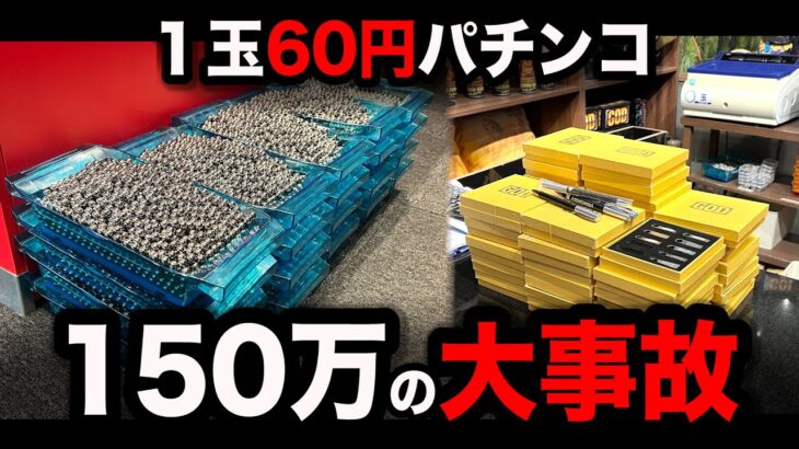 【超絶神回】１玉６０円パチンコで大事故したパチンコ屋に潜入【狂いスロサンドに入金】ポンコツスロット５８０話