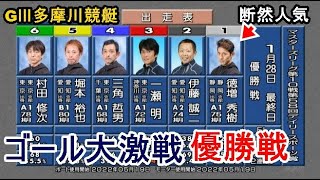 【GⅢ多摩川競艇優勝戦】①徳増秀樹③一瀬明④三角哲男⑥村田修次ら出走、優勝戦