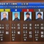 【G1BBC競艇準々決勝】3着までが進出①池田②片岡③末永和④松井⑤山口剛⑥瓜生