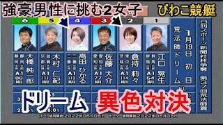 【びわこ競艇】異色ドリーム①江口晃生②倉持莉々④高田ひかる⑤木村仁紀ら出走