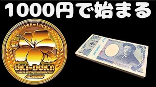 【沖ドキゴールド】1000円で訪れるパチスロ至福の瞬間【金ドキ】