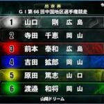 【G1地区選競艇ドリーム】①山口剛②寺田千③前本④吉田拡⑤原田篤⑥渡邉和